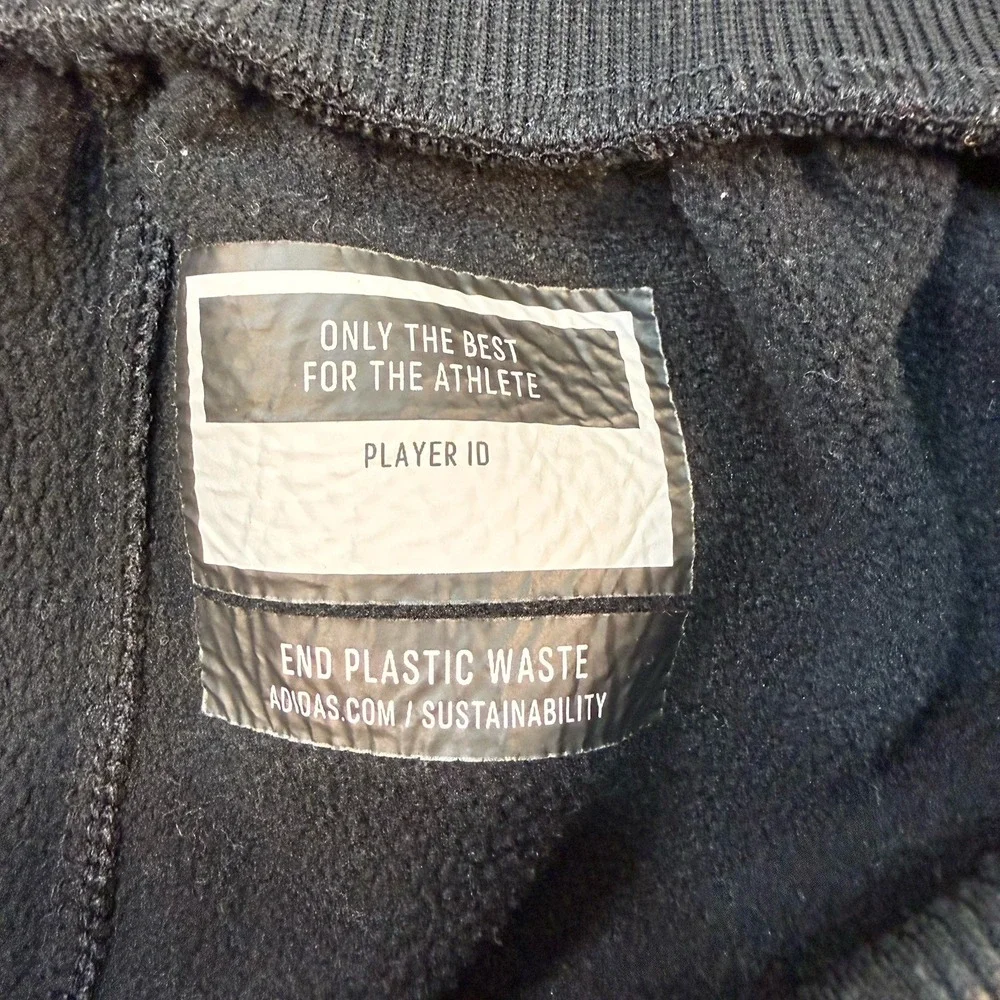 Adidas Aeroready Mens Size L Tapered Zipper Ankle Black Fleece Training Pants